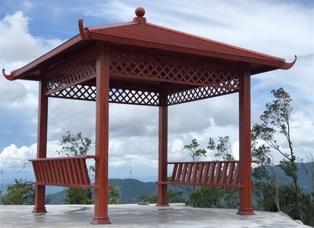 戶外四角涼亭案例