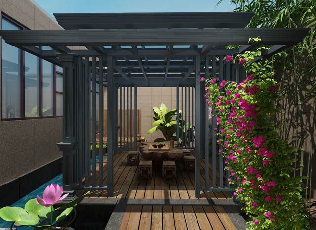 戶外新中式亭子