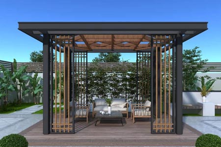 鋁合金新中式?jīng)鐾ぃO(shè)計(jì)時(shí)尚且富有立體感