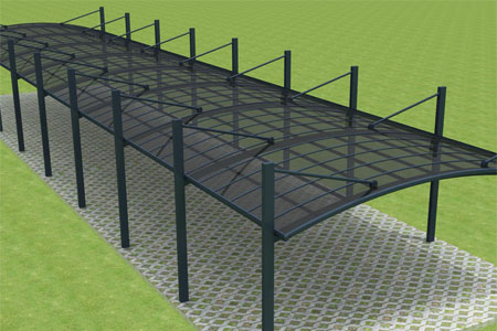 汽車車棚，美觀與實(shí)用并存