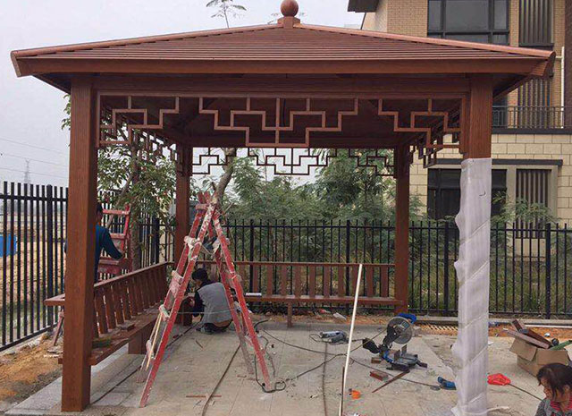 鈦鋁合金四角涼亭