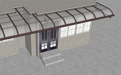 鋁合金耐力板雨棚