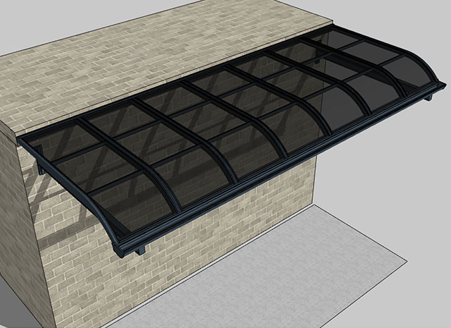 玻璃鋁合金雨棚